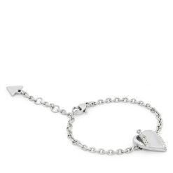 Bransoletka Guess. Szare bransoletki damskie Guess, srebrne. Za 231.99 zł.