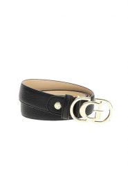 Guess Pasek w kolorze czarnym rozmiar: 90. Czarne paski damskie Guess, z aplikacjami, z materiału. Za 228.92 zł.