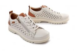 Pikolinos VIGO W3W-06841C1 NATA, półbuty damskie. Brązowe półbuty damskie Pikolinos, bez wzorów, ze skóry, bez obcasa. Za 594.90 zł.