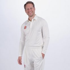 Koszulka polo z długim rękawem Gray-Nicolls Matrix V2. Białe koszulki męskie z długim rękawem GRAY-NICOLLS, xl, bez wzorów, z materiału, bez ramiączek. Za 187.00 zł.