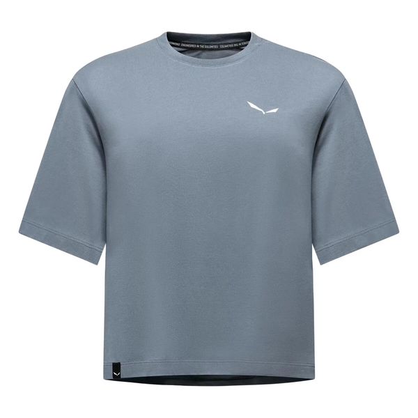 Damska koszulka o luźnym kroju Salewa Eagle. Czerwone t-shirty damskie Salewa, xl, bez wzorów, z bawełny, bez kołnierzyka. Za 224.50 zł.