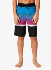 Spodenki chłopięce Rip Curl Mirage Daybreak. Czarne szorty męskie Rip Curl, z elastanu, bez kołnierzyka. Za 94.99 zł.