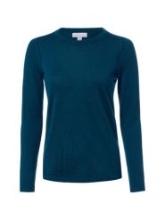 Brookshire Sweter z dzianiny merino Kobiety Wełna niebieski, L. Niebieskie swetry klasyczne damskie brookshire, l, z dzianiny, bez kołnierzyka. Za 249.95 zł.