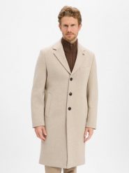 Finshley & Harding London wełniany płaszcz - Frederick Mężczyźni Wełna beżowy, 48. Brązowe płaszcze męskie Finshley & Harding London, m, bez wzorów, z wełny, eleganckie. Za 799.95 zł.