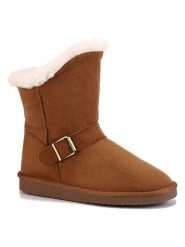 ISLAND BOOT Botki zimowe "Coral" w kolorze jasnobrązowym rozmiar: 39. Brązowe botki damskie Island Boot, na zimę, z materiału, bez obcasa, na platformie, bez zapięcia. Za 170.07 zł.