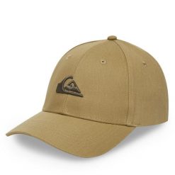 Czapka z daszkiem Quiksilver. Brązowe czapki męskie Quiksilver, bez wzorów. Za 79.99 zł.