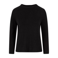 Damski Sweter Z Dzianiny W Prążki. Czarne swetry klasyczne damskie Urban Classics, m, z dzianiny, bez kołnierzyka. Za 169.99 zł.