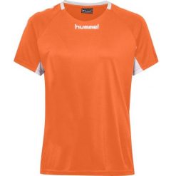 Koszulka sportowa z krótkim rękawem damska Hummel Core Team Jersey Woman S/S. Brązowe bluzki sportowe damskie HUMMEL, l, z jersey, bez kołnierzyka, bez ramiączek. Za 37.00 zł.