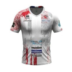 Koszulka domowa Chaumont 2025/26. Białe t-shirty damskie ERREA, bez wzorów, bez kołnierzyka. Za 299.50 zł.