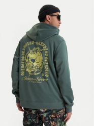 DC Shoes Bluza Twisted ADYFT03443 Zielony Regular Fit. Zielone bluzy bez kaptura męskie DC Shoes, m, z syntetyku. Za 449.99 zł.