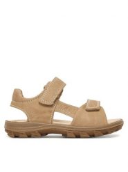 Primigi Sandały 1394500 M Beżowy. Brązowe sandały chłopięce Primigi, ze skóry, bez zapięcia. Za 209.99 zł.