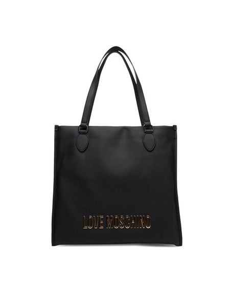 LOVE MOSCHINO Torebka JC4020PP1NKD0000 Czarny. Czarne torebki klasyczne damskie Love Moschino, bez wzorów, ze skóry, bez dodatków. Za 599.99 zł.