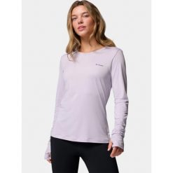 Koszulka Damska Columbia Sloan Ridge. Fioletowe t-shirty damskie Columbia, bez wzorów, bez kołnierzyka. Za 199.00 zł.