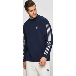 Adidas Originals - Bluza. Niebieskie bluzy bez kaptura męskie adidas Originals, l, z bawełny. Za 199.90 zł.