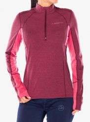 Bluza do biegania damska La Sportiva Swift Long Sleeve. Czerwone bluzy z kapturem damskie La Sportiva, xs, z materiału. Za 368.49 zł.