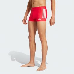 Bokserki 3-Stripes Swim 2-Inch. Białe kąpielówki męskie Adidas, m, bez wzorów, z materiału, do pływania. Za 149.00 zł.