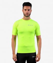 Męska koszulka sportowa Givova Corpus 2 żółta. Żółte t-shirty sportowe męskie Givova, m, z elastanu, bez ramiączek, na fitness i siłownię. Za 74.99 zł.