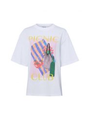 EDITED koszulka z nadrukiem - Xia Kobiety Bawełna biały, 36. Białe t-shirty damskie Edited, bez wzorów, z bawełny, bez kołnierzyka. Za 89.95 zł.