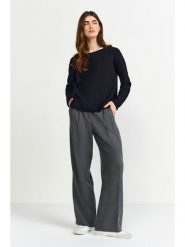 Rich & Royal Sweter w kolorze czarnym rozmiar: S. Czarne swetry klasyczne damskie Rich & Royal, s, z bawełny, bez kołnierzyka. Za 201.55 zł.