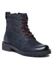 Lasocki Trapery WI16-GIRO-02 Granatowy. Niebieskie trapery damskie Lasocki, z nubiku, bez obcasa. Za 215.99 zł.