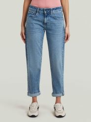 G-Star Dżinsy - Boyfriend fit - w kolorze niebieskim rozmiar: W27/L30. Niebieskie jeansy damskie G-Star. Za 281.91 zł.