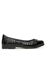 Caprice Baleriny 9-22150-45 Czarny. Czarne baleriny damskie Caprice, bez wzorów, ze skóry, bez obcasa. Za 172.99 zł.