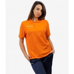 Koszulka polo Givova Polo Cotone Piquet Summer Orange. Czarne topy sportowe damskie Givova, na lato, bez wzorów, z bawełny, bez ramiączek. Za 64.53 zł.