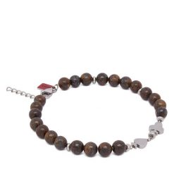 Bransoletka HUGO. Brązowe biżuteria dla mężczyzn Hugo. Za 379.99 zł.