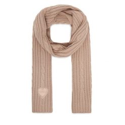 Szalik Guess. Brązowe szaliki i kominy damskie Guess, z aplikacjami. Za 139.99 zł.