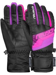 Reusch Rękawiczki narciarskie "Dario R-TEX® XT Junior" w kolorze czarno-różowym rozmiar: 5,5. Czarne rękawiczki dziecięce REUSCH, ze skóry, bez ramiączek. Za 114.17 zł.