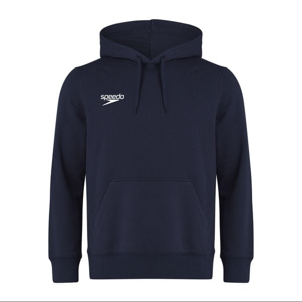 Bluza sportowa z kapturem męska Speedo Club Hoody. Niebieskie bluzy sportowe męskie Speedo, bez wzorów, casualowe, bez kołnierzyka, bez ramiączek. Za 233.06 zł.