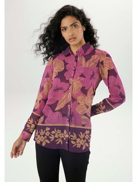 Aniston Bluzka w kolorze różowym rozmiar: 40. Różowe bluzki damskie Aniston, bez wzorów, bez kołnierzyka, bez ramiączek. Za 78.95 zł.