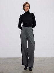 BGN Spodnie w kolorze antracytowym rozmiar: 34. Czarne spodnie materiałowe damskie BGN, bez wzorów, z materiału, z podwyższonym stanem. Za 126.75 zł.