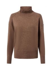 IPURI sweter z czystego kaszmiru Kobiety Kaszmir brązowy, XS. Brązowe golfy damskie IPURI, xs, bez wzorów, z kaszmiru, bez ramiączek. Za 599.95 zł.