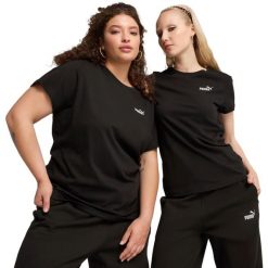 Koszulka Puma Ess Small No. 1 Logo Tee, Kobiety. Czarne bluzki sportowe damskie Puma, xs, bez wzorów, z bawełny, bez ramiączek. Za 66.99 zł.