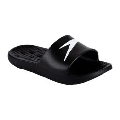 Klapki damskie Speedo Slide AF 0001. Białe klapki damskie Speedo, bez wzorów, bez obcasa. Za 83.99 zł.