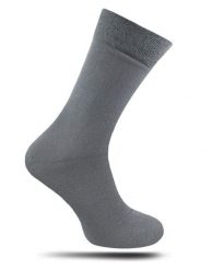 Skarpetki Męskie, Jednokolorowe Szare, Bezuciskowe, 100% BAWEŁNA -NADIR. Szare skarpetki męskie Nadir, bez wzorów, z bawełny. Za 14.90 zł.