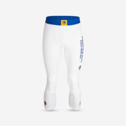 Legginsy 3/4 do koszykówki unisex NBA Tarmak 500 Golden State Warriors. Białe bokserki męskie TARMAK, bez wzorów, z materiału. Za 59.99 zł.
