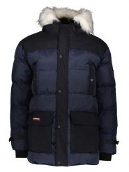 Geographical Norway Kurtka pikowana "Dalibor" w kolorze granatowym rozmiar: L. Niebieskie kurtki męskie Geographical Norway, l, bez wzorów, bez kaptura. Za 167.28 zł.