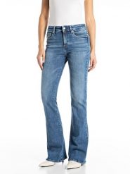 Replay Dżinsy - Flared fit - w kolorze niebieskim rozmiar: W29/L32. Niebieskie jeansy damskie Replay. Za 346.95 zł.