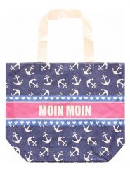 Zwillingsherz Shopper bag w kolorze granatowym - 36 x 46 cm rozmiar: onesize. Niebieskie shopper bag damskie Zwillingsherz, bez wzorów, z materiału, na ramię, bez dodatków. Za 60.99 zł.