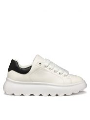 Geox Sneakersy J Puffypop J55MRA 000BC C0404 M Biały. Białe buty sportowe dziewczęce Geox, bez wzorów, ze skóry, bez zapięcia. Za 189.99 zł.