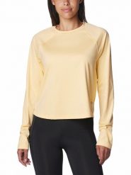 Columbia Koszulka sportowa "Sloan Ridge™" w kolorze żółtym rozmiar: XL. Żółte bluzki sportowe damskie Columbia, xl, bez wzorów, z materiału, bez ramiączek. Za 65.85 zł.