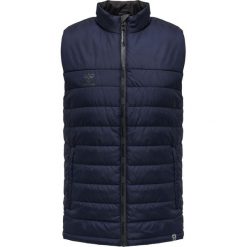 Kurtka do piłki nożnej męska puchowa Hummel North Waistcoat bez rękawów. Niebieskie kurtki męskie HUMMEL, m, bez wzorów, z puchu, casualowe, bez kaptura. W wyprzedaży za 243.50 zł.