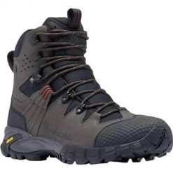Buty trekkingowe męskie Columbia Geoterra Outdry. Brązowe buty trekkingowe męskie Columbia, z materiału, za kostkę, bez zapięcia, trekkingowe. Za 849.99 zł.