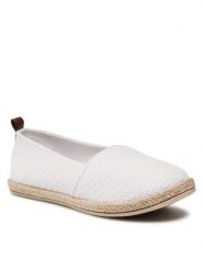 Jenny Fairy Espadryle WSK1609-03 Biały. Białe espadryle damskie Jenny Fairy, bez wzorów, z materiału, bez obcasa. Za 69.99 zł.