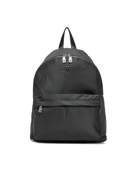 Guess Plecak Venezia Backpack HMVENY P4306 Czarny. Czarne plecaki męskie Guess, z aplikacjami, z materiału. Za 259.99 zł.