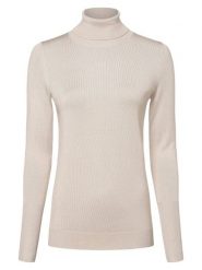 Marie Lund Sweter Kobiety drobna dzianina beżowy, XL. Brązowe golfy damskie Marie Lund, xl, bez wzorów, z dzianiny, bez ramiączek. Za 179.95 zł.