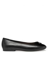 Geox Baleriny D New Palmaria D654JF 0TU11 C9999 Czarny. Czarne baleriny damskie Geox, bez wzorów, ze skóry, bez obcasa. Za 419.99 zł.