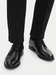 Lasocki Półbuty CEO-LOCARNO-01 MB Czarny. Czarne buty wizytowe męskie Lasocki, ze skóry, bez zapięcia. Za 229.99 zł.